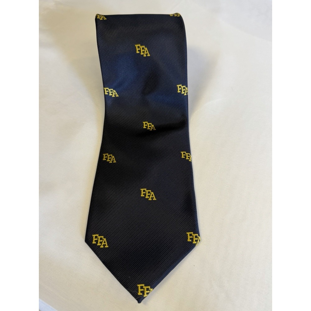 FFA Navy Blue Embroidered Logo Tie Future Farmers of America Official